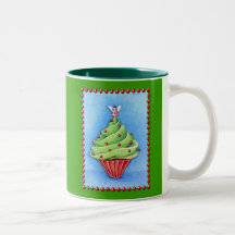 Christmas Tree Cupcake green Mug