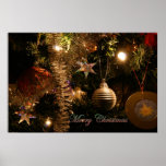 Christmas tree decorations posters