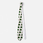 Christmas tree decorations ribbons men gold green ties