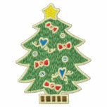 Christmas tree embroidered women's polo shirt embroidered shirts