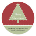 Christmas Tree Gift Message Sticker