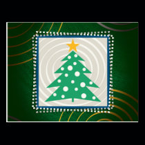 Christmas Tree (green) - Postcard postcards