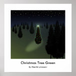 Christmas Tree Green Print