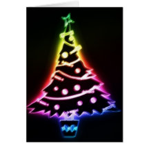 christmas tree greeting cards