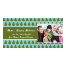 Christmas Tree Holiday Christmas Card Photo Card Template