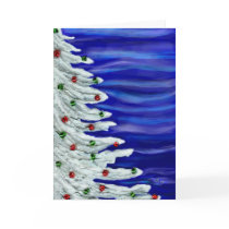 Christmas tree in white.