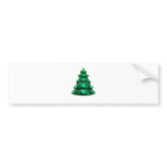 Christmas Tree Light Green White OL The MUSEUM Zaz bumper stickers