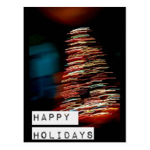 Christmas Tree Lights Postcard