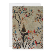Christmas Tree Nest ~  Invitations