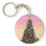 Christmas Tree : Oil Painting keychains