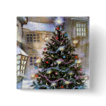Christmas tree on street buttons