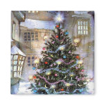 Christmas tree on street magnets