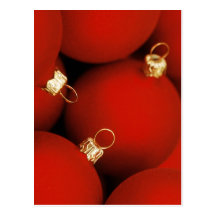 Christmas Tree Ornaments Holiday Card Post Card
