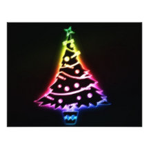 christmas tree personalised announcement