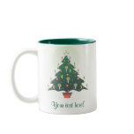 christmas tree - personalised mugs