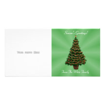 Christmas Tree Photo Card Template