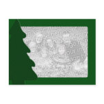 Christmas tree photo template postcards