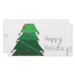 christmas tree personalized photo card
