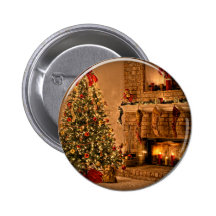 christmas tree pinback buttons