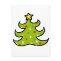 Christmas tree postcard