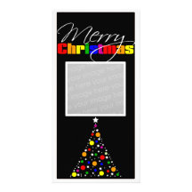 Christmas Tree Rainbow Picture Card