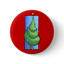 Christmas Tree red Button