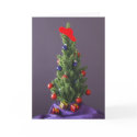 Christmas Tree Red Hat Card