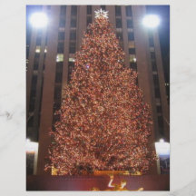 Christmas Tree Rockefeller Centre Custom Flyer