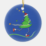 Christmas Tree Runner - front and back Christmas Ornaments