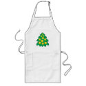 Christmas Tree  Smiley Face aprons