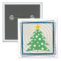 Christmas Tree - Square Button buttons