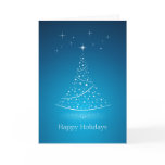 Christmas Tree Stars (Blue) card