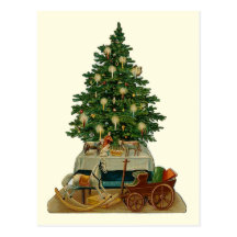 "Christmas Tree" Vintage Postcard