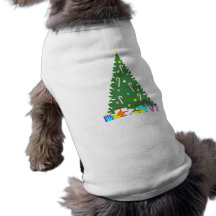 Christmas Tree With Gifts Dog Shirt