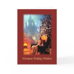 Christmas Tree with Little Girl Sleeping Cards