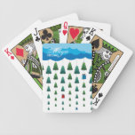 Christmas Trees and Gifts Rain playing cards