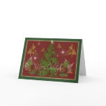 Christmas Trees & Bouquets Greeting Cards