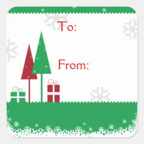 Christmas Trees Green stickers