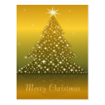christmas trees post card