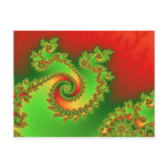 Christmas Triple Twirl Postcard