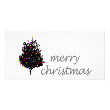 Christmas Unique design! Cute Christmas Tree Photo Card