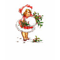 Christmas Vintage Girl t-shirts