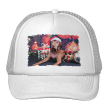 Christmas - Vizsla - Budda Hat