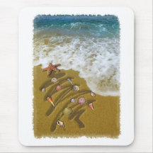 Christmas Washed Up on Shore Mousemats