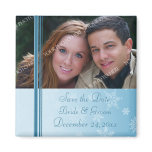 Christmas Wedding Save the Date Photo Magnet