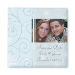 Christmas Wedding Save the Date Photo Magnet