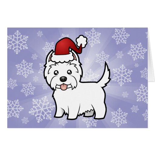 West Highland White Terrier Christmas Cards, Photo Card Templates