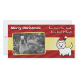 Christmas West Highland White Terrier photo cards