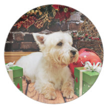 Christmas - Westie - Callie Plate