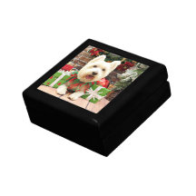 Christmas - Westie - Lucky Keepsake Boxes